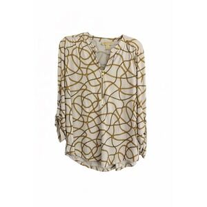 MICHAEL Michael Kors Gold and White Tunic